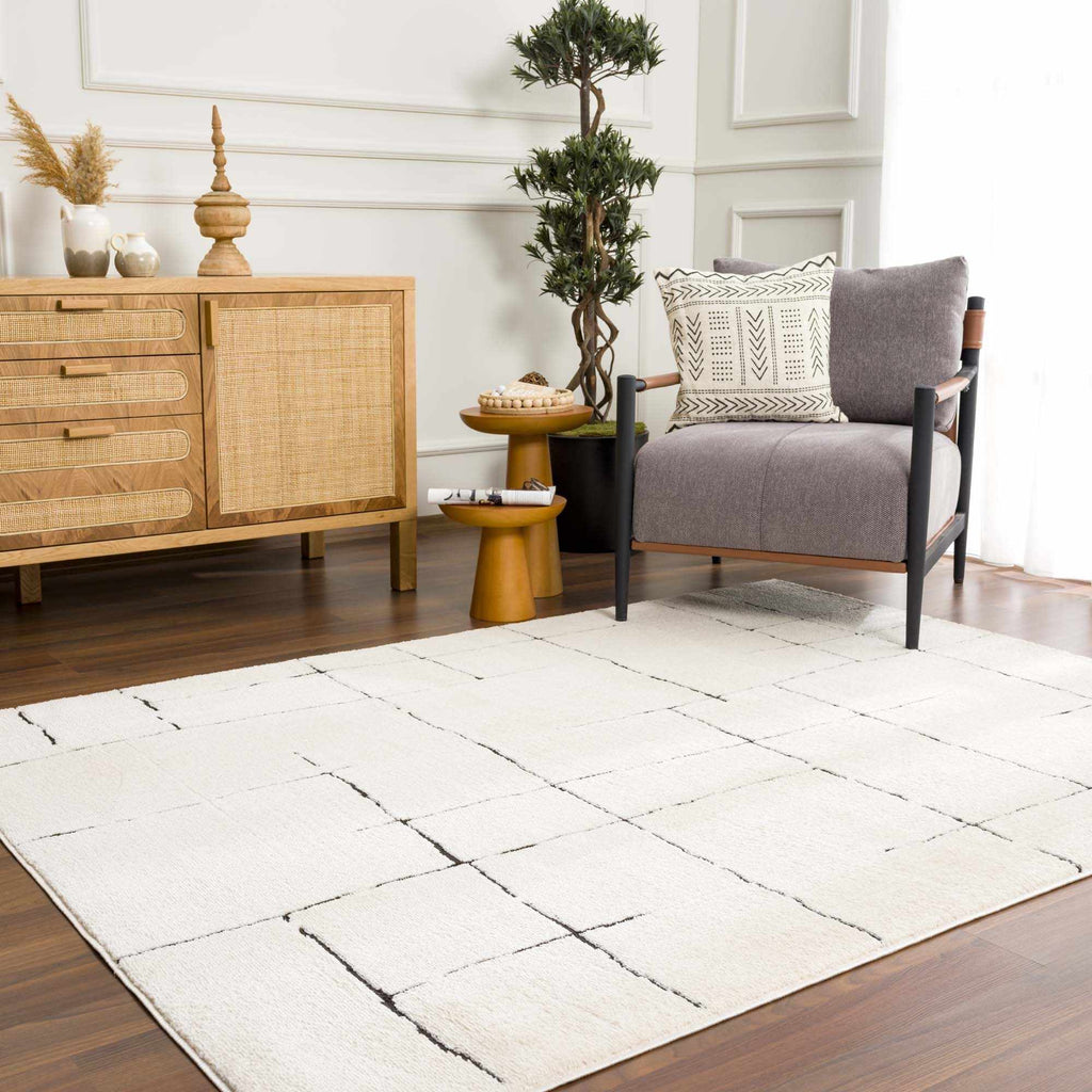 Hauteloom Koume SFEBKOUMEA1 Beige Machine Made Polyester Rug