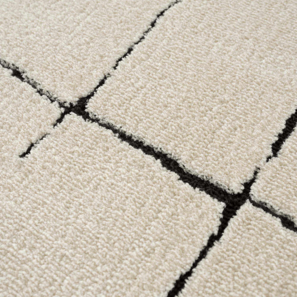 Hauteloom Koume SFEBKOUMEA1 Beige Machine Made Polyester Rug