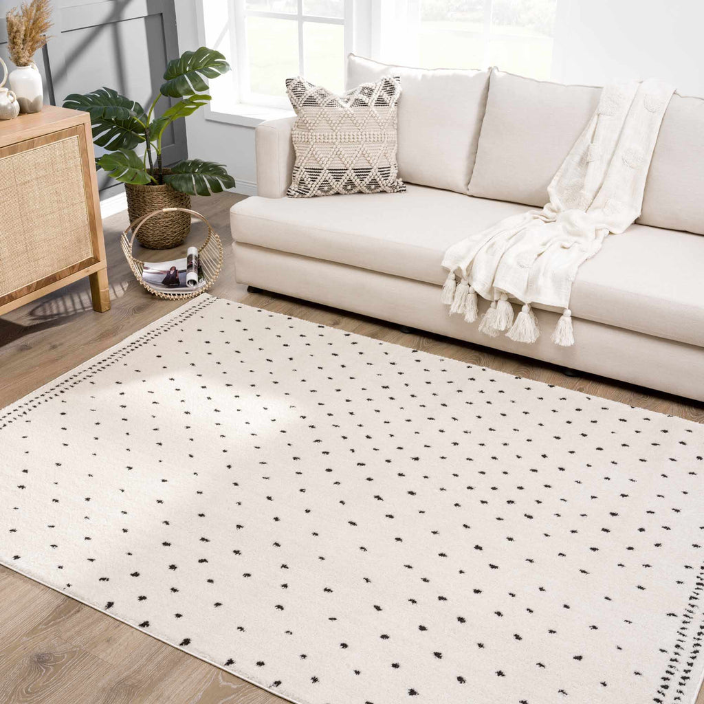 Hauteloom Julie SFEBJULIBA1 Beige Machine Made Polyester Rug