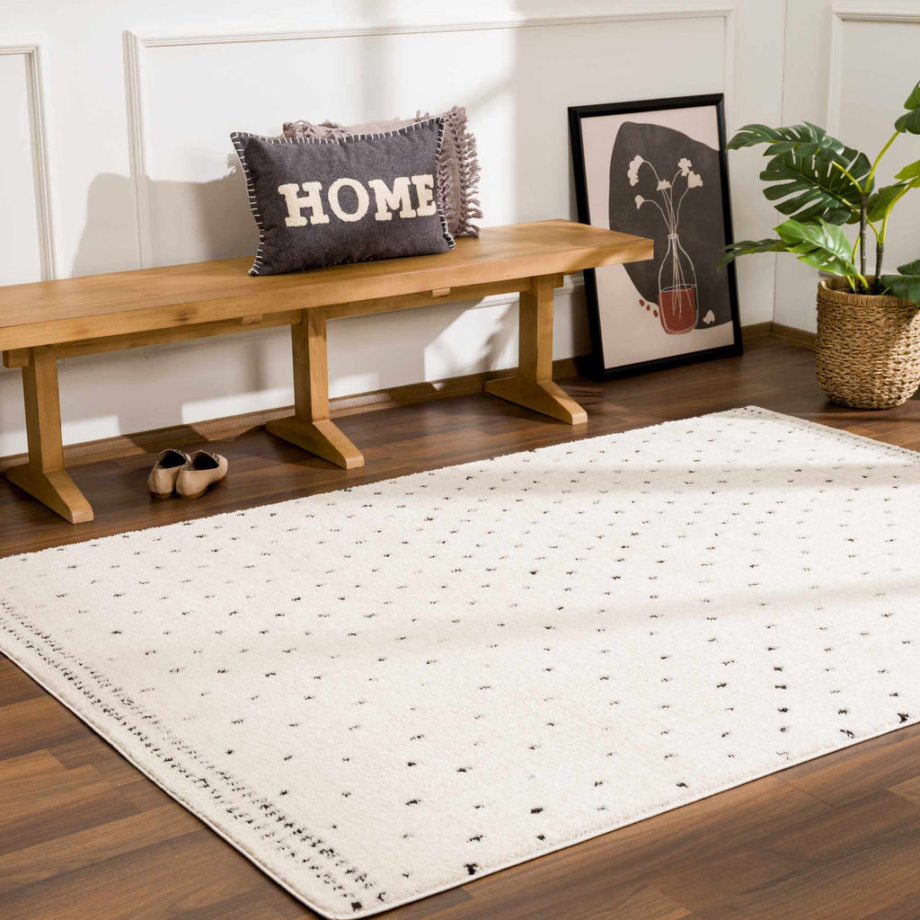 Hauteloom Julie SFEBJULIBA1 Beige Machine Made Polyester Rug