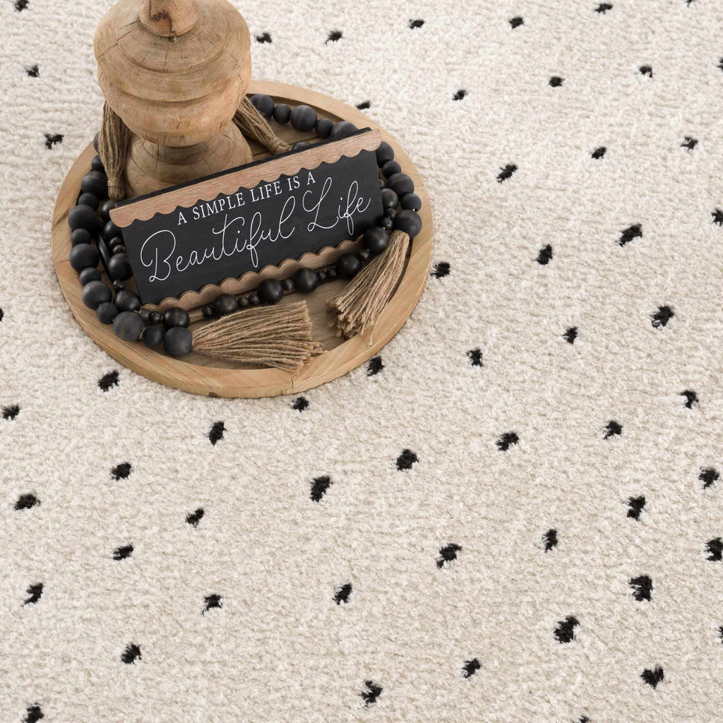 Hauteloom Julie SFEBJULIBA1 Beige Machine Made Polyester Rug