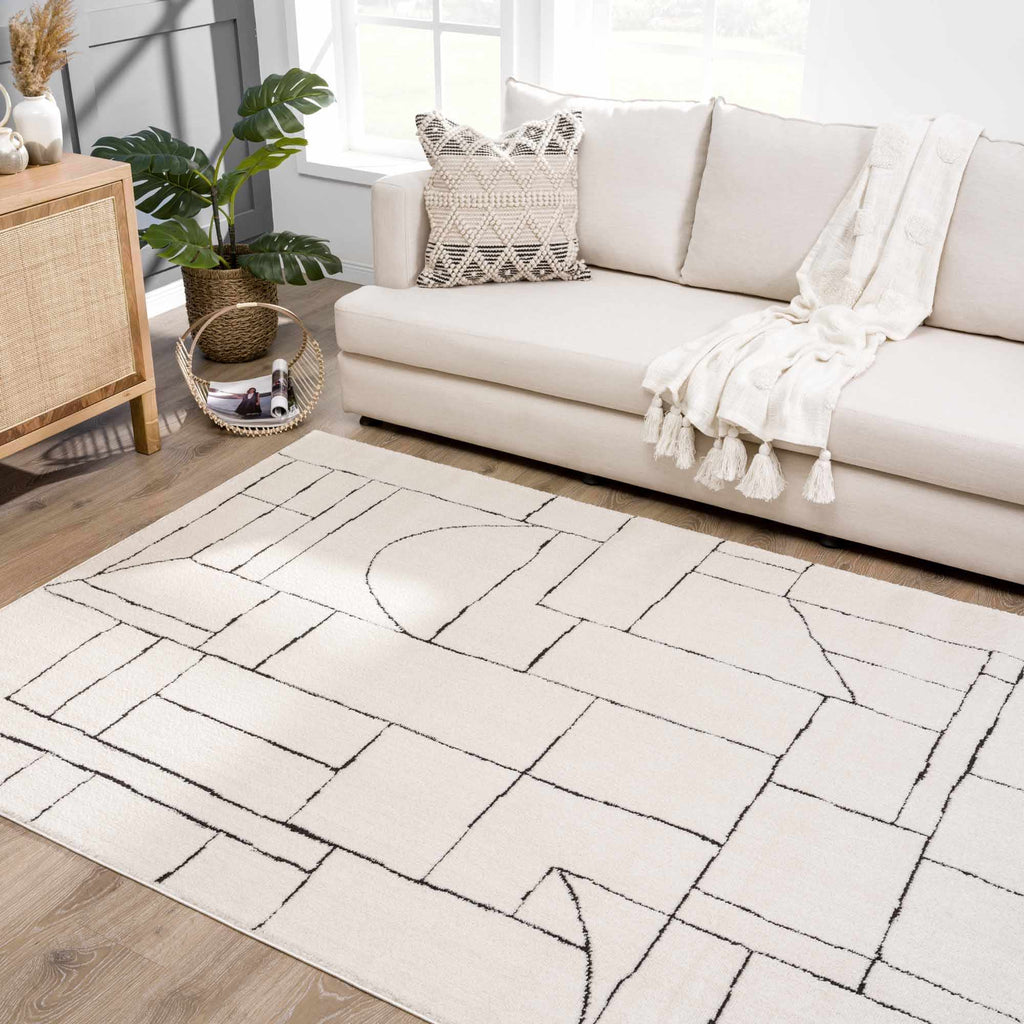 Hauteloom Keats SFEBKEATSA1 Beige Machine Made Polyester Rug