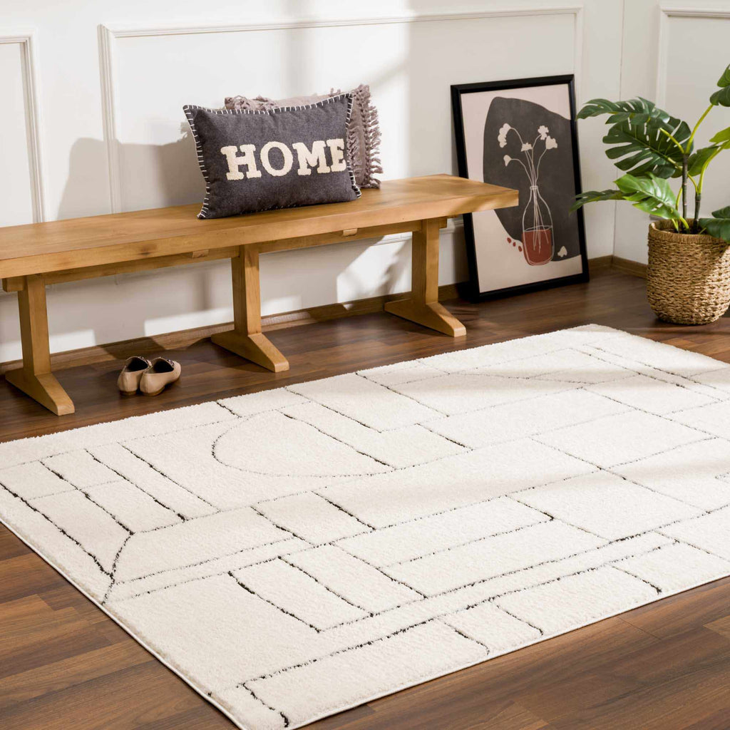 Hauteloom Keats SFEBKEATSA1 Beige Machine Made Polyester Rug