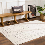 Hauteloom Keats SFEBKEATSA1 Beige Machine Made Polyester Rug