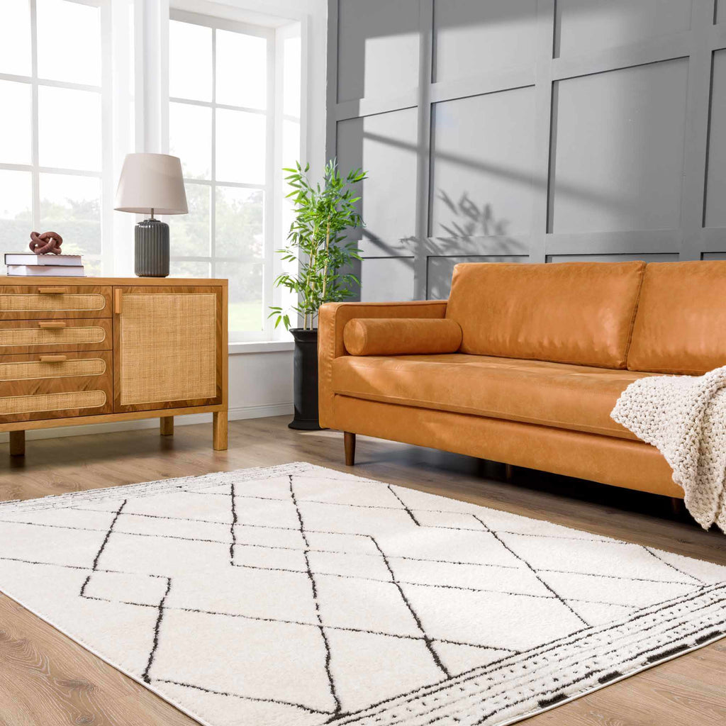 Hauteloom Keone SFEBKEONEA1 Beige Machine Made Polyester Rug