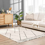 Hauteloom Keone SFEBKEONEA1 Beige Machine Made Polyester Rug