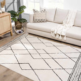 Hauteloom Keone SFEBKEONEA1 Beige Machine Made Polyester Rug