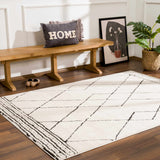 Hauteloom Keone SFEBKEONEA1 Beige Machine Made Polyester Rug