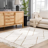 Hauteloom Keone SFEBKEONEA2 Beige Machine Made Polyester Rug