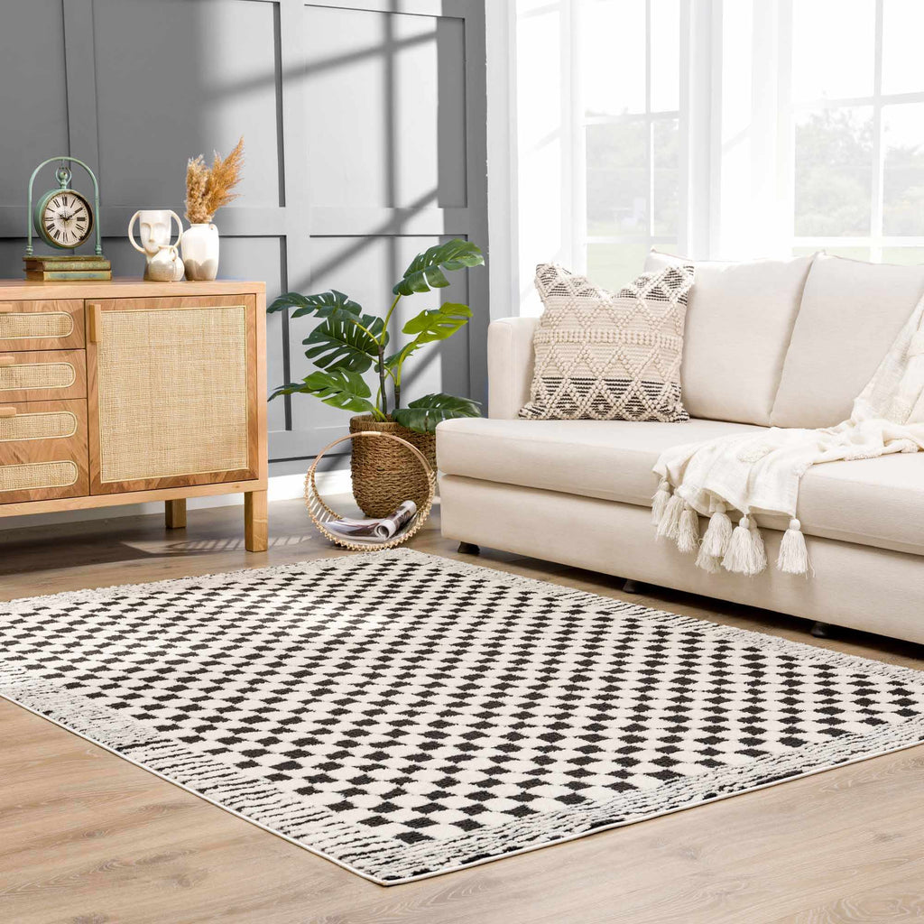Hauteloom Leryn SFEBLERYNA1 Off White Machine Made Polyester Rug