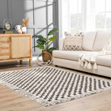 Hauteloom Leryn SFEBLERYNA1 Off White Machine Made Polyester Rug