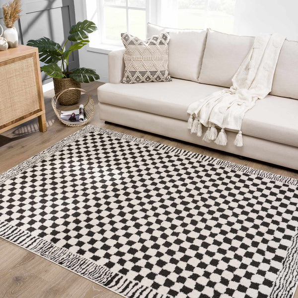 Hauteloom Leryn SFEBLERYNA1 Off White Machine Made Polyester Rug