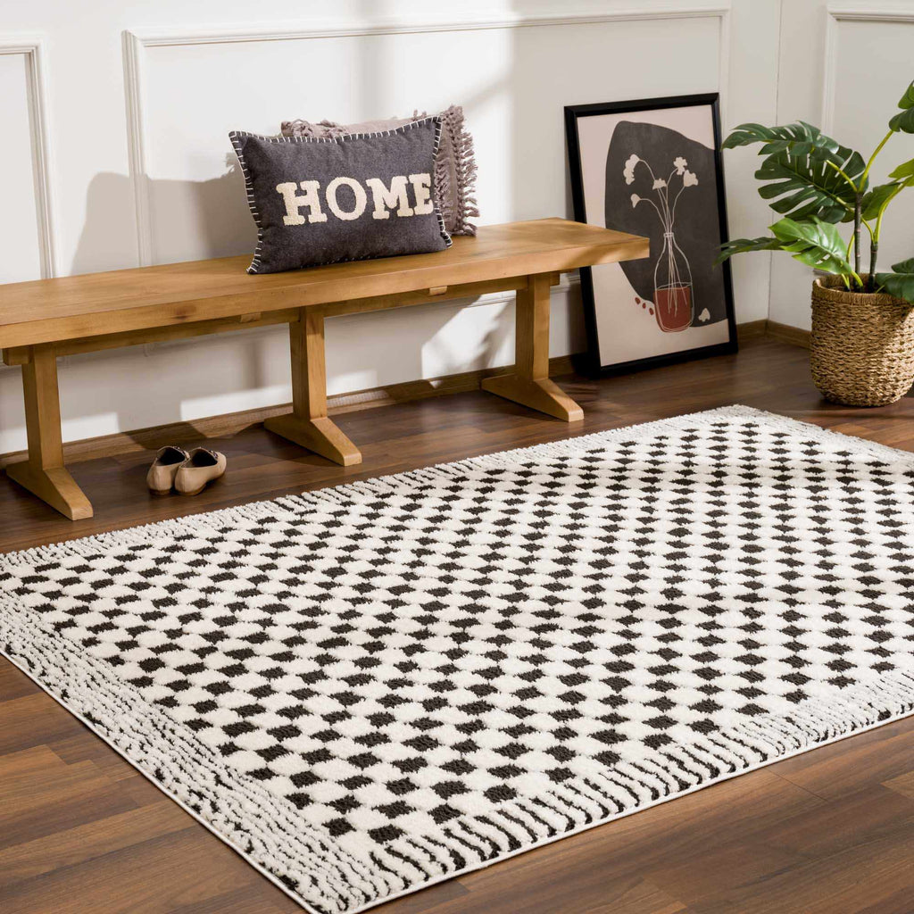 Hauteloom Leryn SFEBLERYNA1 Off White Machine Made Polyester Rug