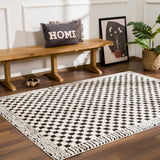 Hauteloom Leryn SFEBLERYNA1 Off White Machine Made Polyester Rug