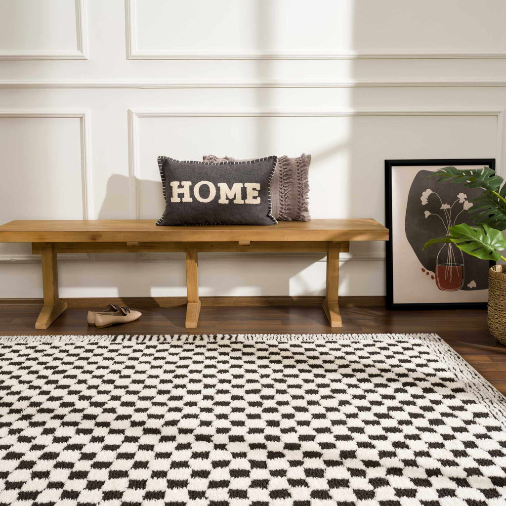 Hauteloom Leryn SFEBLERYNA1 Off White Machine Made Polyester Rug