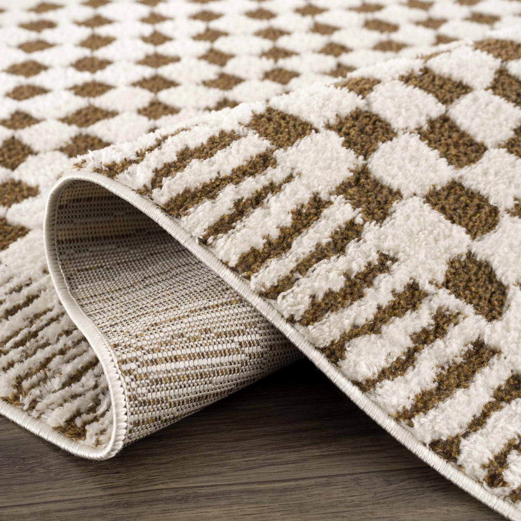 Hauteloom Leryn SFEBLERYNA2 Beige Machine Made Polyester Rug