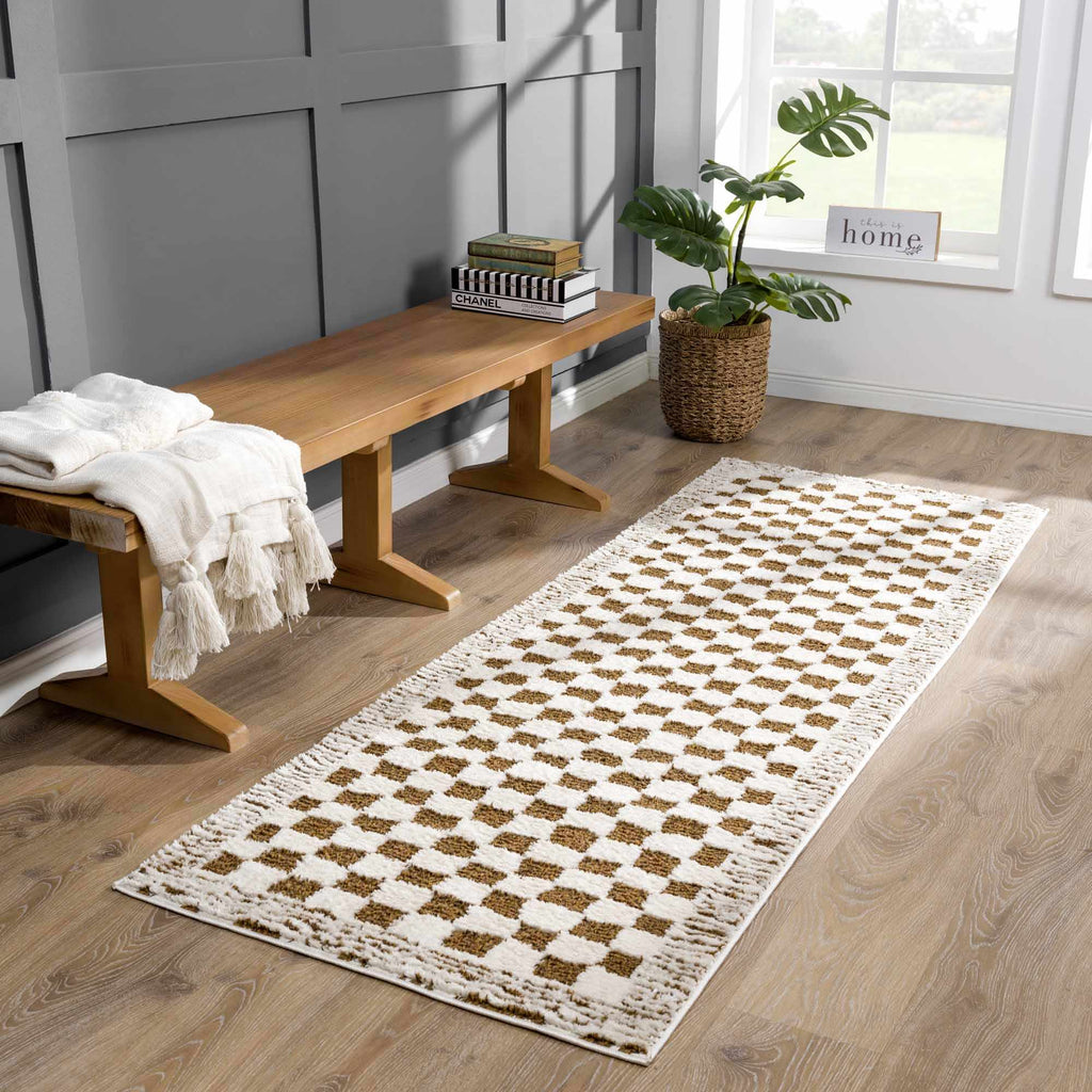 Hauteloom Leryn SFEBLERYNA2 Beige Machine Made Polyester Rug