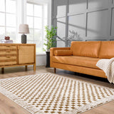Hauteloom Leryn SFEBLERYNA2 Beige Machine Made Polyester Rug