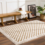 Hauteloom Leryn SFEBLERYNA2 Beige Machine Made Polyester Rug
