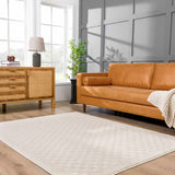 Hauteloom Leryn SFEBLERYNA3 Beige Machine Made Polyester Rug