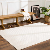Hauteloom Leryn SFEBLERYNA3 Beige Machine Made Polyester Rug