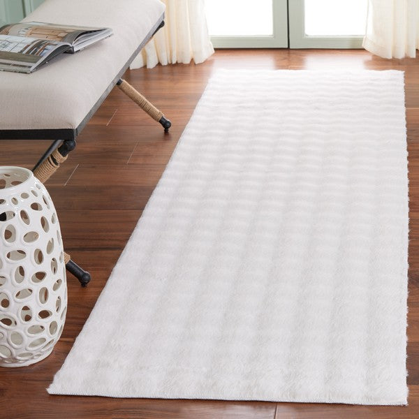 safavieh clearance faux rabbit bubble frb100a ivory rug