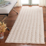 safavieh clearance faux rabbit bubble frb100b beige rug