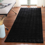 safavieh clearance faux rabbit bubble frb100z black rug