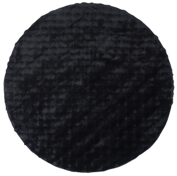 safavieh clearance faux rabbit bubble frb100z black rug