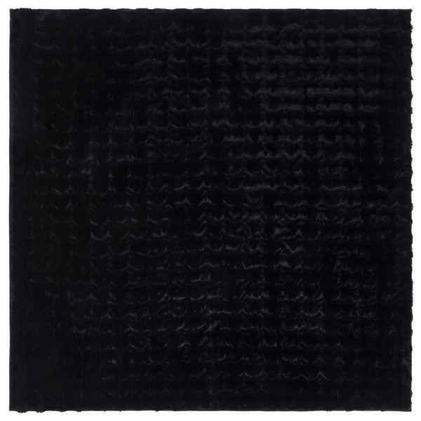safavieh clearance faux rabbit bubble frb100z black rug