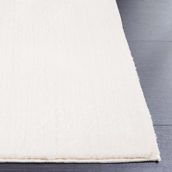 safavieh clearance faux rabbit fur frf100a ivory rug