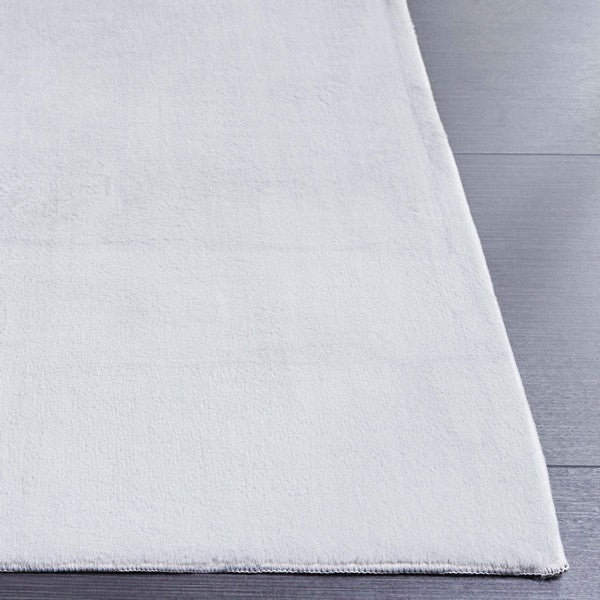 safavieh clearance faux rabbit fur frf100g silver rug