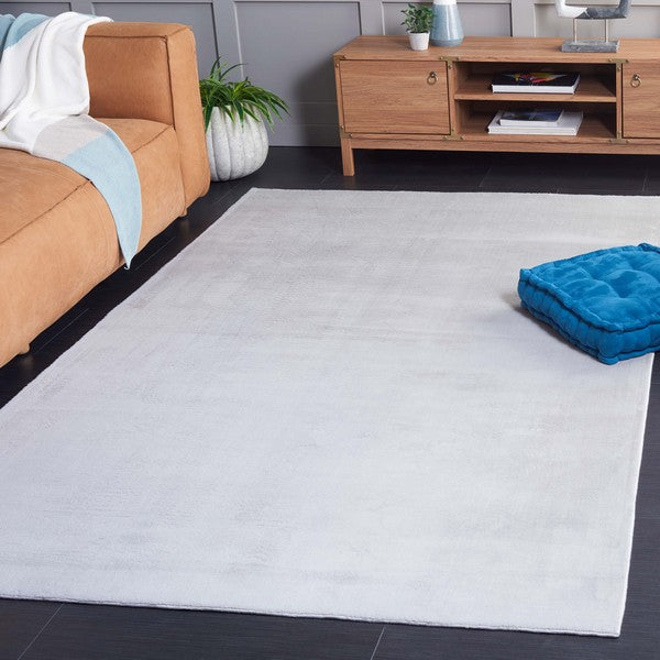 safavieh clearance faux rabbit fur frf100g silver rug