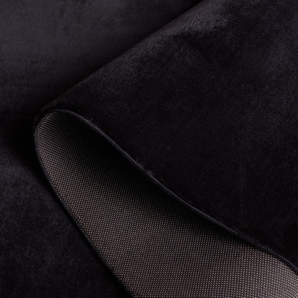 safavieh clearance faux rabbit fur frf100z black rug