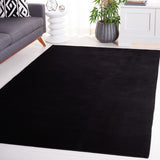 safavieh clearance faux rabbit fur frf100z black rug