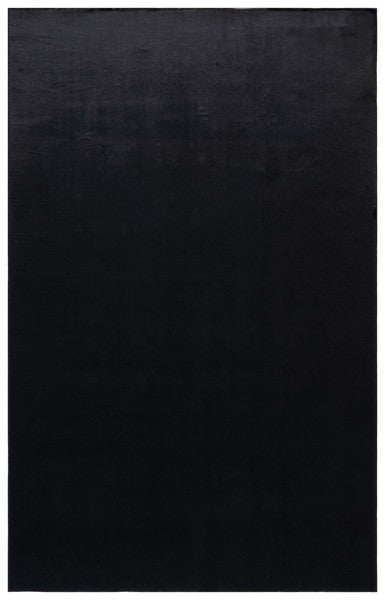 safavieh clearance faux rabbit fur frf100z black rug