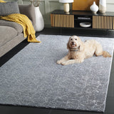 safavieh clearance faux rabbit fur metallic frf300f grey rug
