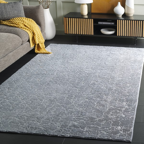 safavieh clearance faux rabbit fur metallic frf300f grey rug