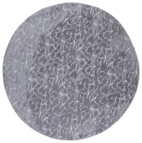 safavieh clearance faux rabbit fur metallic frf300f grey rug