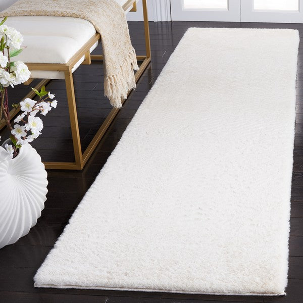 safavieh clearance faux rabbit fur frf500a off white rug