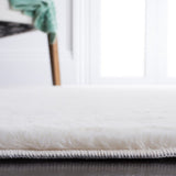 safavieh clearance faux rabbit fur frf500a off white rug