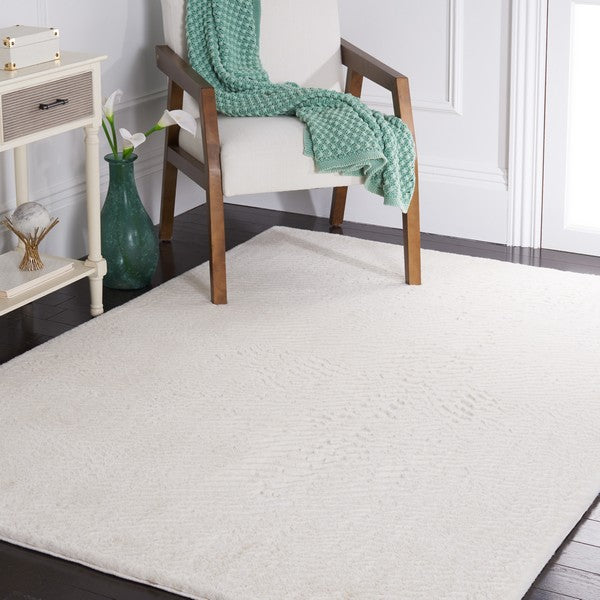 safavieh clearance faux rabbit fur frf500a off white rug