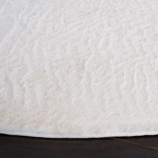 safavieh clearance faux rabbit fur frf500a off white rug