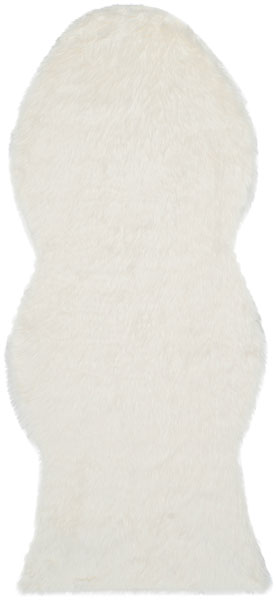 safavieh clearance faux sheep skin fss115a ivory rug