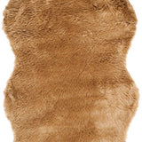 safavieh clearance faux sheep skin fss115e camel rug