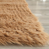 safavieh clearance faux sheep skin fss115e camel rug