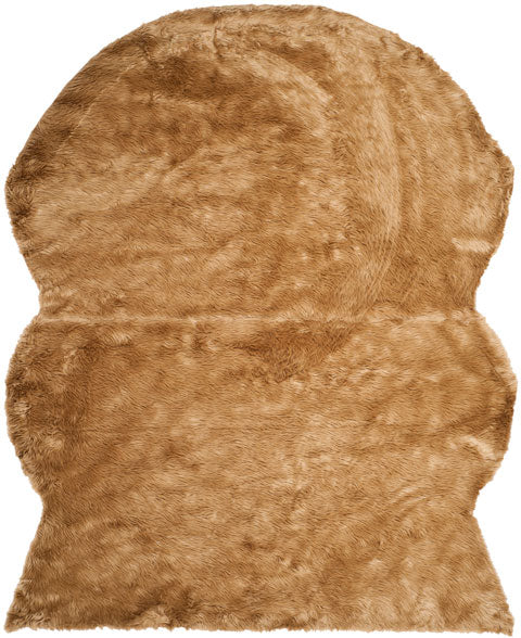 safavieh clearance faux sheep skin fss115e camel rug