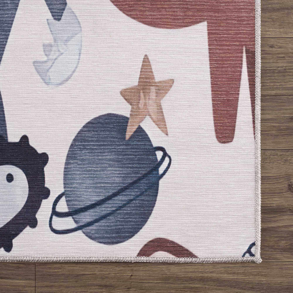 Hauteloom Libra LCYTCA1 Beige Machine Made Chenille-Polyester Rug