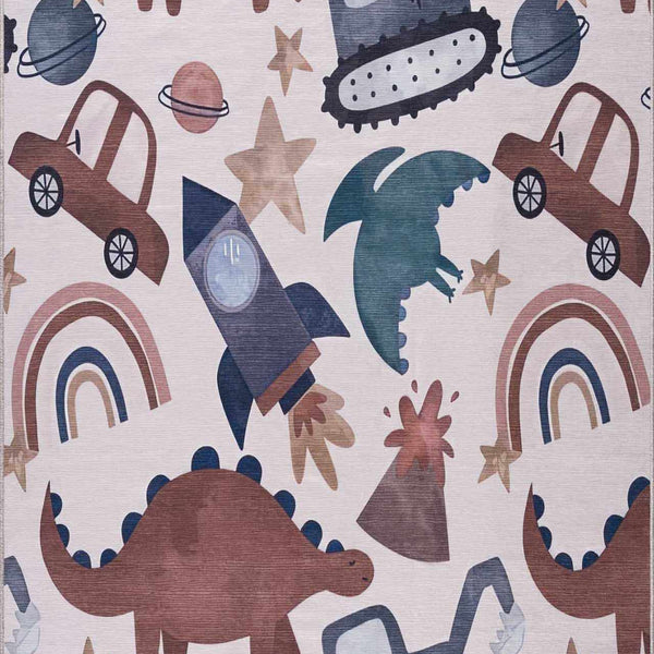 Hauteloom Libra LCYTCA1 Beige Machine Made Chenille-Polyester Rug