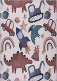 Hauteloom Libra LCYTCA1 Beige Machine Made Chenille-Polyester Rug